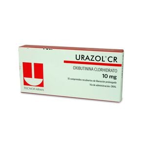 Urazol CR Oxibutinina 10 mg 10 Comprimidos - Tecnofarma