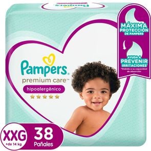 Premium Care Pañales Desechable Xxg (+14Kg) X38 - Pampers