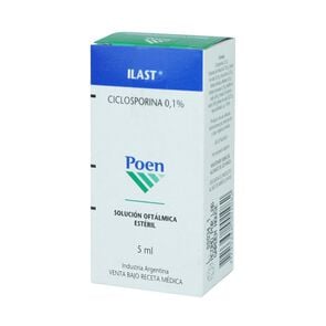 Ilast Ciclosporina 0,1% Solución Oftálmica 5 mL - Pharma investi