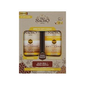 Product image of Anti-Canas Henna Egipcia Shampoo 450 ml + Acondicionador 450 ml - Tio nacho