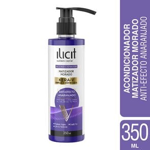 Acondicionador Matizador Morado Kera-V Anti-Efecto Anaranjado 350 ml - Ilicit