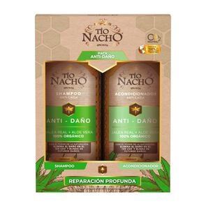 Product image of Anti-Daño Aloe Vera Shampoo 415 mL + Acondicionador 415 mL - Tio nacho