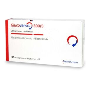 Glucovance Metformina 500 mg 30 Comprimidos Recubiertos - Merck