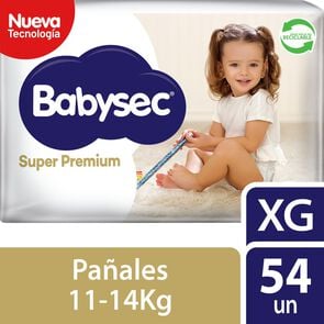 Pañal Super Premium XG x 54 - Babysec