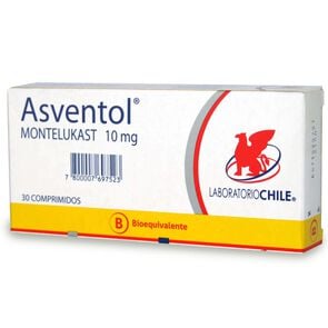 Asventol Montelukast 10 mg 30 Comprimidos Recubiertos - Laboratorio chile