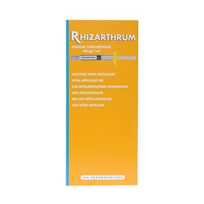 Product image of Rhizarthrum Hialuronato de Sodio 20 mg 1 Jeringa Prellenada - Bago