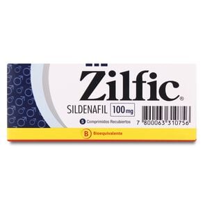 Zilfic Sildenafil 100 mg 5 Comprimidos Recubiertos - Milab