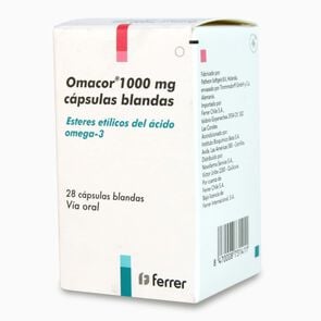 Product image of Omacor Ester De Acido Graso 1000 mg 28 Cápsulas Blandas - Ferrer