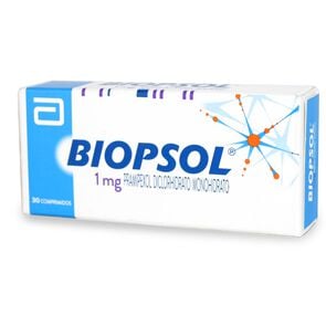 Biopsol Pramipexol 1 mg 30 Comprimidos - Recalcine