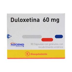 Product image of Duloxetina 60 mg 30 Cápsulas - Genericos bioequivalentes