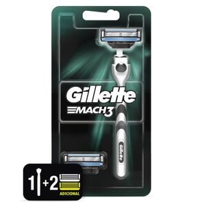 Product image of Mach3 1 Máquina Para Afeitar Recargable + 2 Cartuchos 1 Kit - Gillette