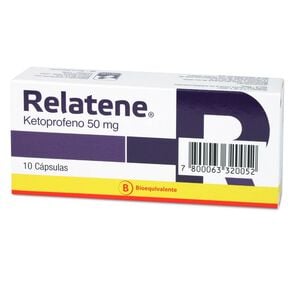 Product image of Relatene Ketoprofeno 50 mg 10 Cápsulas - Milab