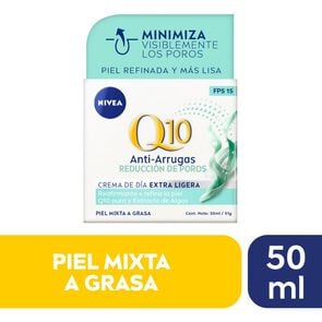 Product image of Crema Facial Antiarrugas Q10 Power Dia Fps15 Piel Mixta a Grasa 50 mL - Nivea