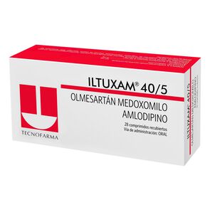 Product image of Iltuxam Olmesartán Medoxomilo 40 mg Amlodipino 5 mg 28 Comprimidos Recubiertos - Tecnofarma