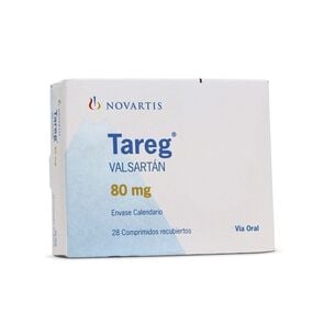 Tareg Valsartan 80 mg 28 Comprimidos Recubierto - Axon