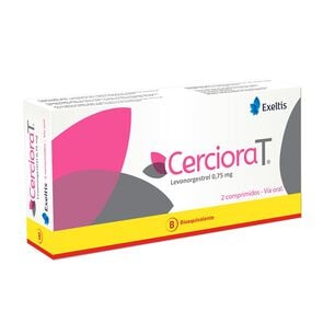 Product image of Cerciora T Levonorgestrel 0,75 mg 2 Comprimidos - Exeltis