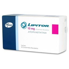 Lipitor Atorvastatina 10 mg 60 Comprimidos Recubiertos - Pfizer