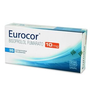 Eurocor Bisoprolol 10 mg 35 Comprimidos - Saval