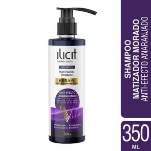 Shampoo Matizador Morado Kera-V Anti-Efecto Anaranjado 350 ml - Ilicit