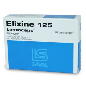 Elixine Lentocap. Teofilina 125 mg 20 Cápsulas - Saval