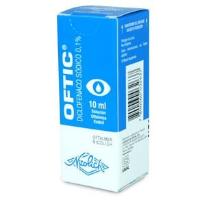 Oftic Diclofenaco Sodico 0,1% Solución Oftálmica 10 mL - Saval