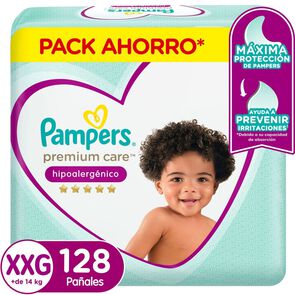 Premium Care Pañales Desechables XXG 128 Unidades - Pampers