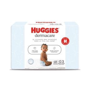 Pañal puro & Nat G 48 Unidades DermaCare - Huggies