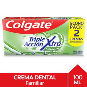 Product image of Pasta dental triple acción 100ml 2 Un - Colgate