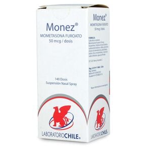 Product image of Monez Spray Mometasona Furoato 50 mcg/DS Spray Nasal 140 Dosis - Chile recetario