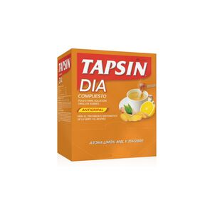 Product image of Tapsin Dia Compuesto Antigripal Paracetamol 400 mg Noscapina 10 mg Cafeina 33 mg Polvo para Soluc.Oral  1 Sobre Sabor Limon / Miel / Jengibre - Maver