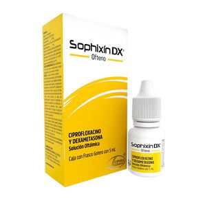 Product image of Ofteno Ciprocloxacino 0,3% Dexametasona 0,1% Solución Oftálmica 5mL - Sophia