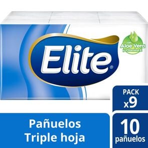 Pañuelos Desechables Triple Hoja 9 unidades - Elite