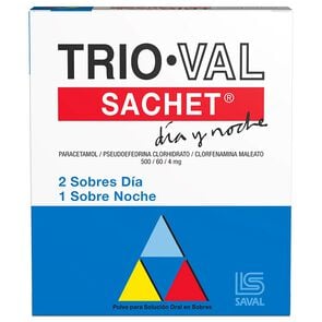 Trio Val Sachet Paracetamol 500 mg 3 sachet - Saval