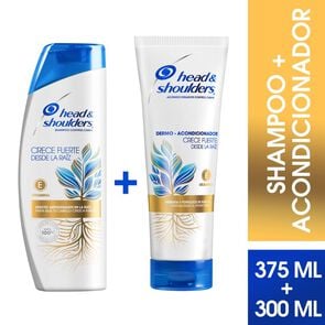 Product image of Pack Shampoo 375 mL + Acondicionador 300 mL Crece Fuerte desde La Raíz Control Caspa - Head & shoulders