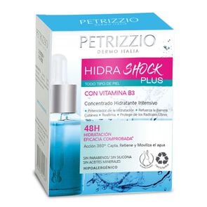 Hidra Shock Plus Concentrado Hidratante Gotas con Vit.B3 48H 28mL - Petrizzio