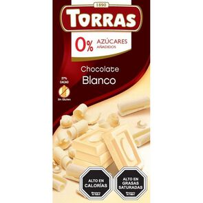 Product image of Chocolate Blanco Sin Azúcar 75 gr - Torras