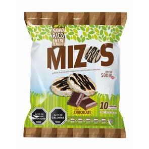 Galletas de Arroz con Cubierta de Chocolate 20 gr - Mizos