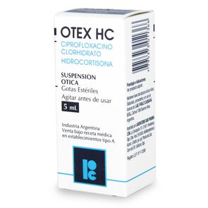 Otex HC Ciprofloxacino 0,2% Solución Otologica 5 mL - D & m pharma