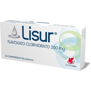 Lisur Flavoxato Clorhidrato 200 mg 20 Comprimidos Recubierto - Chile recetario