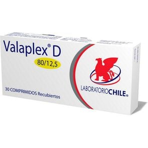 Valaplex-D 80/12,5 Valsartan 80 mg 30 Comprimidos Recubiertos - Chile recetario