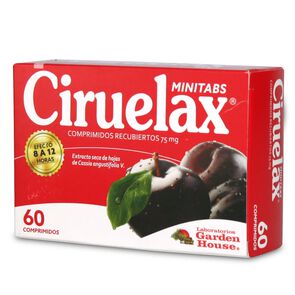 Ciruelax Minitabs Extracto Seco Cassia Angustifolia 75 mg 60 Comprimidos Recubiertos - Garden house