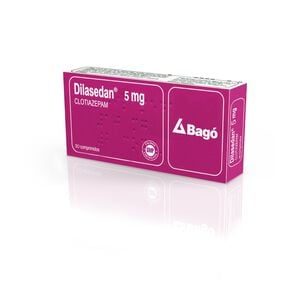 Product image of Dilasedan Clotiazepam 5 mg 30 Comprimidos - Bago inscribe y ahorra hasta 50% dcto.