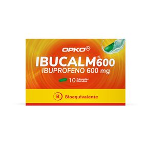 Ibucalm Ibuprofeno 600 mg 10 Cápsulas blandas - Opko