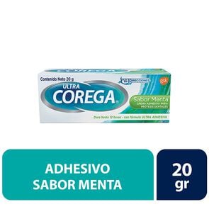 Crema Adhesiva Prótesis Dental Sabor Menta 20 gr - Corega