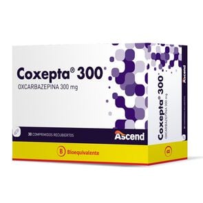 Product image of Coxepta 300 Oxcarbazepina 300 mg 30 Comprimidos Recubiertos - Ascend