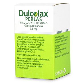 Product image of Dulcolax Perlas Picosulfato De Sodio 2,5 mg 30 Cápsulas Blandas - Sanofi