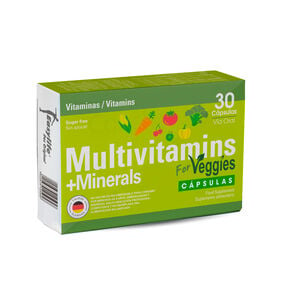 Multivitamins + Minerals For Veggies 30 Cápsulas - Easylife