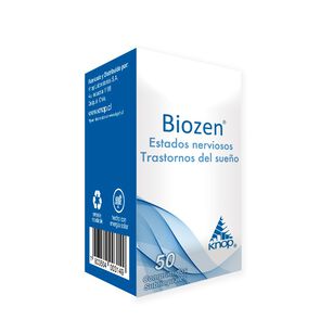 Product image of Biozen Passiflora D2 0,45 Mg Avena D2 0,45 Mg Coffea D12 0,45 Mg Valeriana D4 0,45 Mg 50 Comprimidos Sublinguales - Knop