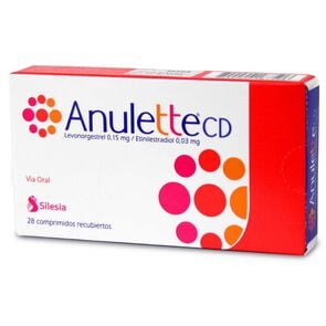 Anulette CD Levonorgestrel 0,15 mg Etinilestradiol 0,03 mg 28 Comprimidos Recubiertos - Silesia