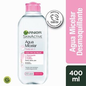 Skin Naturals Agua Micelar Todo en 1 Todo Tipo de Piel 400 mL - Garnier skin active